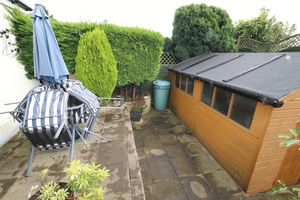Seating Area and Shed- click for photo gallery